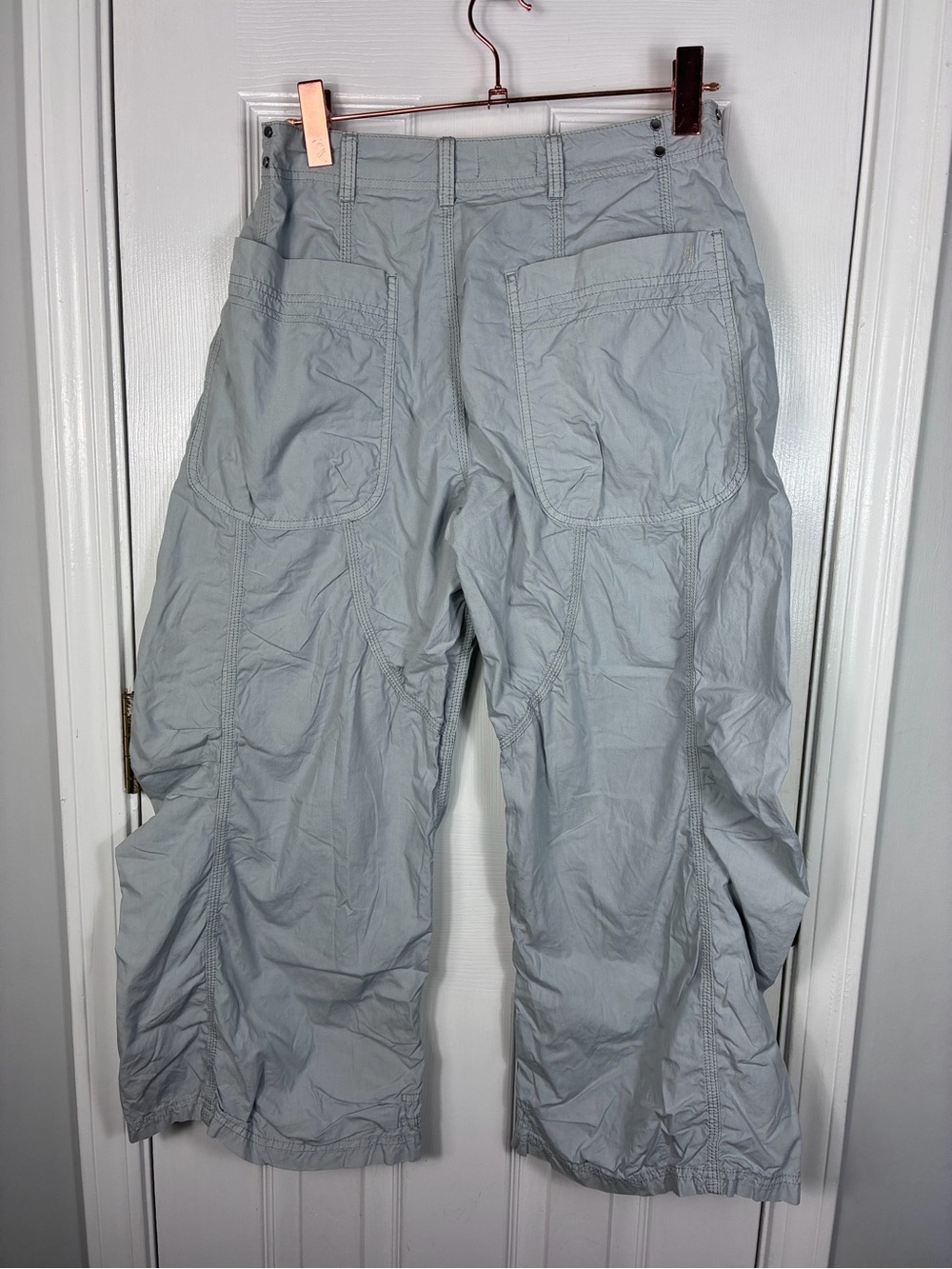 Pilcro Anthropologie Parachute Curve Barrel Pants Women 27 - Picture 4 of 6